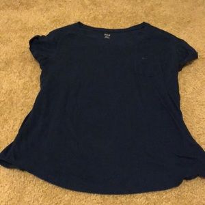 Blue short sleeved shirt